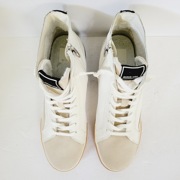 New Dolce Vita Zohara Ankle Zipper ,Lace Up Sneakers, Size 8,5 - Picture 4 of 7